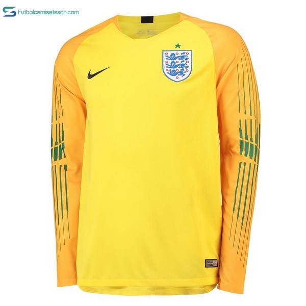 Camiseta Inglaterra ML Portero 2018 Amarillo